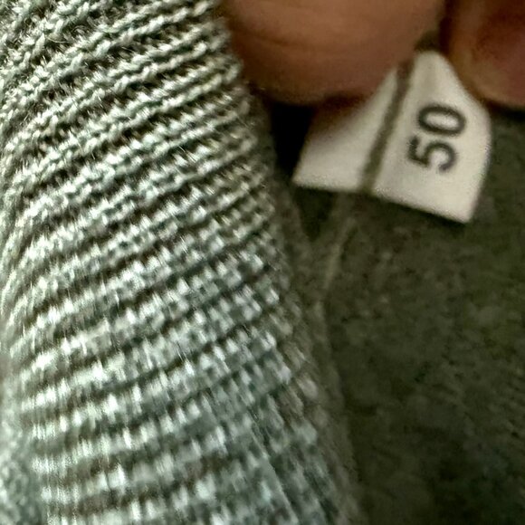 Gran Sasso of Italy NWT FULL Zip Cardigan Sweater Size 50 Green 100% Wool $280RT - Picture 9 of 13